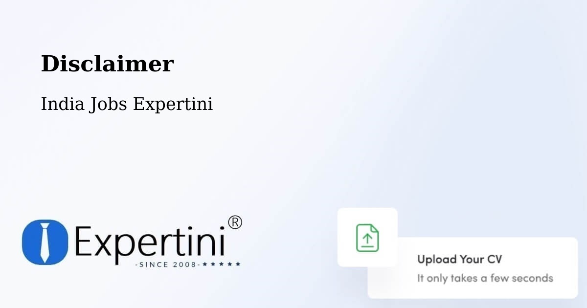 Disclaimer – Kolhapur - India Jobs Expertini